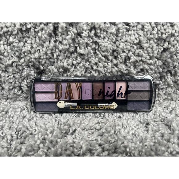 Lot Of 3 LA Colors Day To Night Makeup Eyeshadow Palette CES424 Dusk 28 Oz - Picture 8 of 8